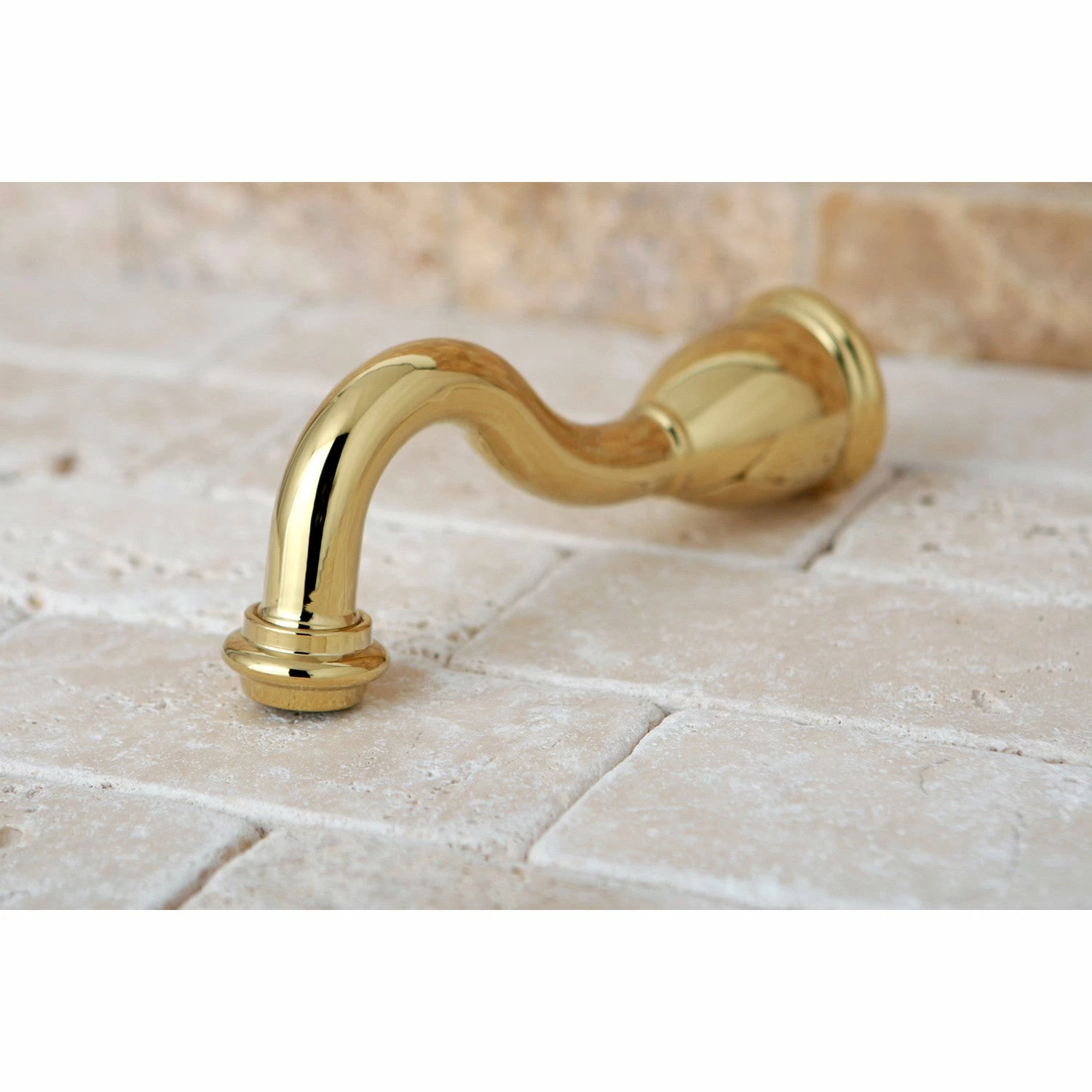 Shower Scape K1687A2 6-Inch Non-Diverter Tub Spout, Polished Brass - Image 3