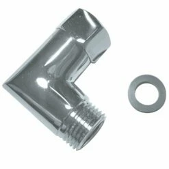 K178A1 L Shape Connector Elbow, Polished Chrome