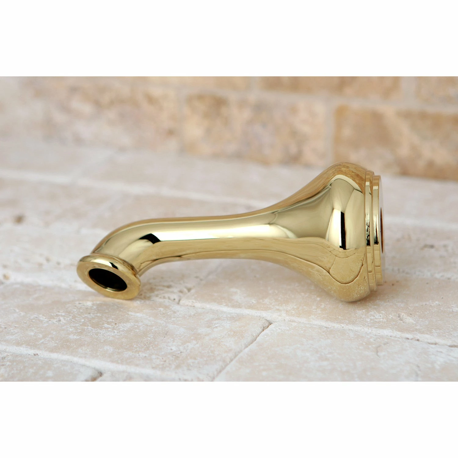 Shower Scape K184C2 5-Inch Non-Diverter Tub Spout, Polished Brass - Image 3