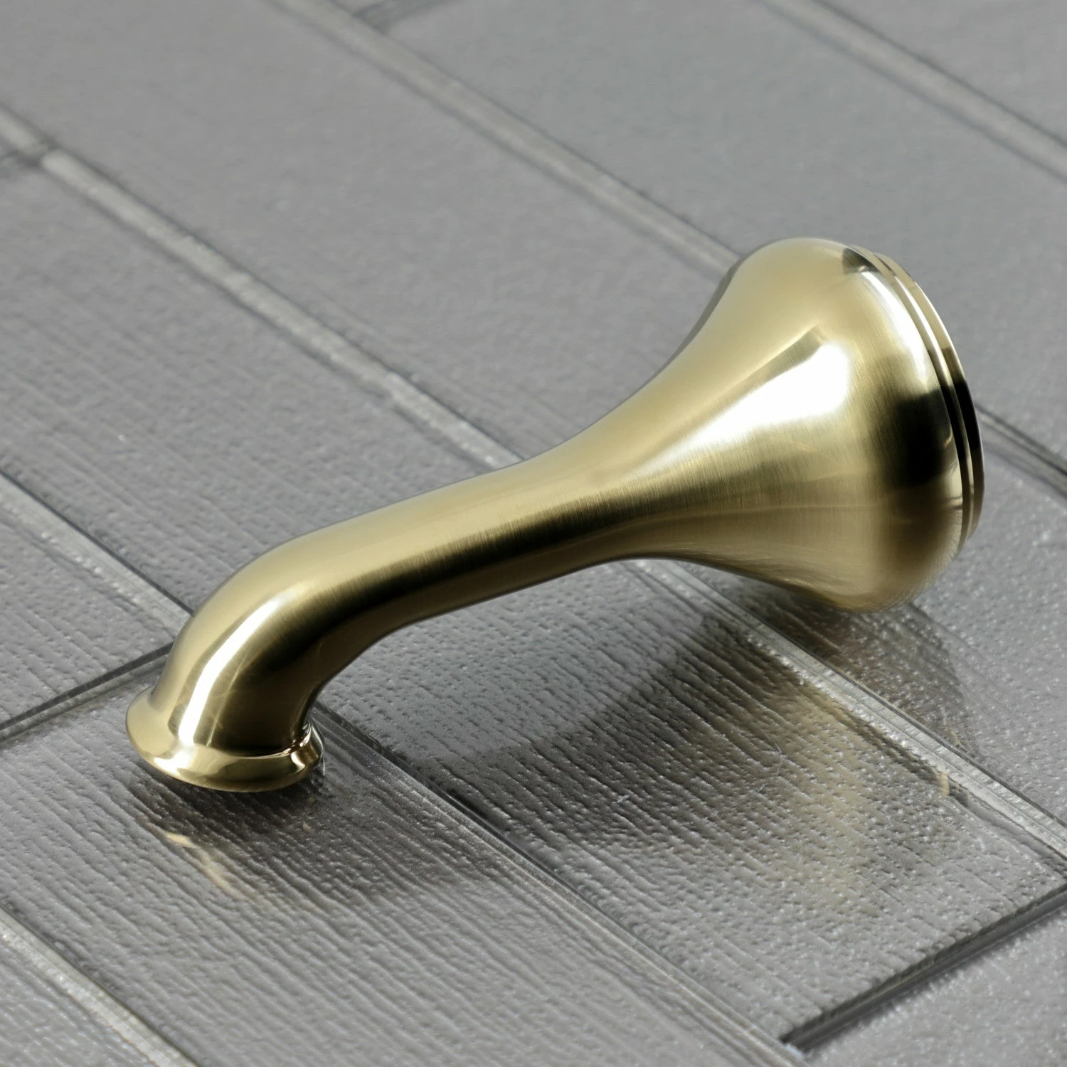 Shower Scape K184C7 5-Inch Non-Diverter Tub Spout, Brushed Brass - Image 3