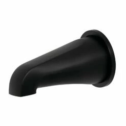 Shower Scape K187E0 5-Inch Non-Diverter Tub Spout With Flange, Matte Black
