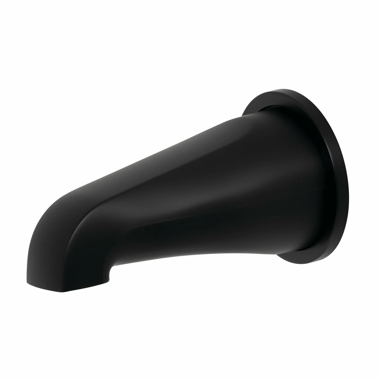 Shower Scape K187E0 5-Inch Non-Diverter Tub Spout With Flange, Matte Black