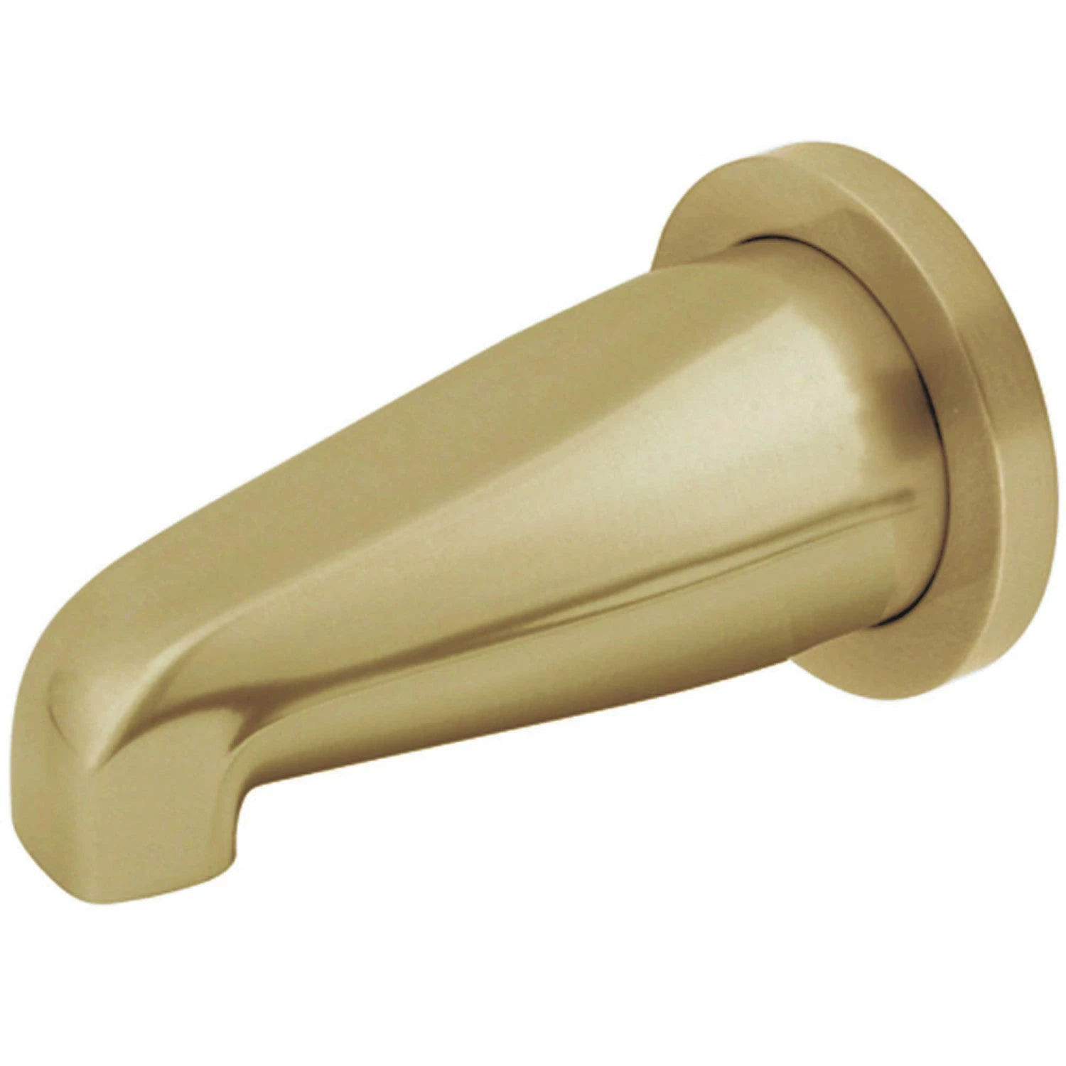 Shower Scape K187E2 5-Inch Non-Diverter Tub Spout With Flange, Polished Brass