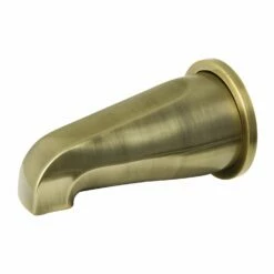 Shower Scape K187E3 5-Inch Non-Diverter Tub Spout With Flange, Antique Brass