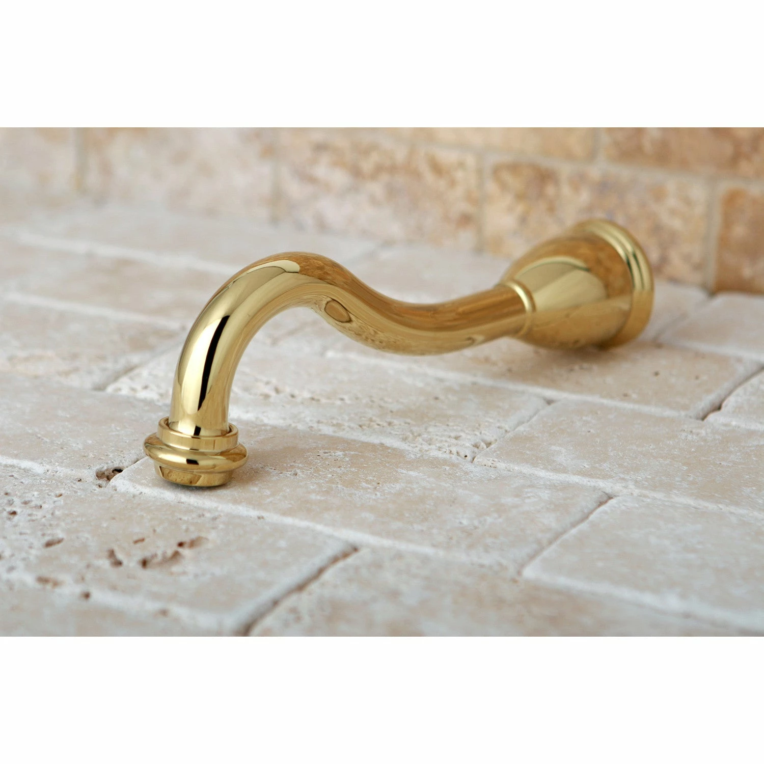 Shower Scape K1887A2 8-Inch Non-Diverter Tub Spout, Polished Brass - Image 3