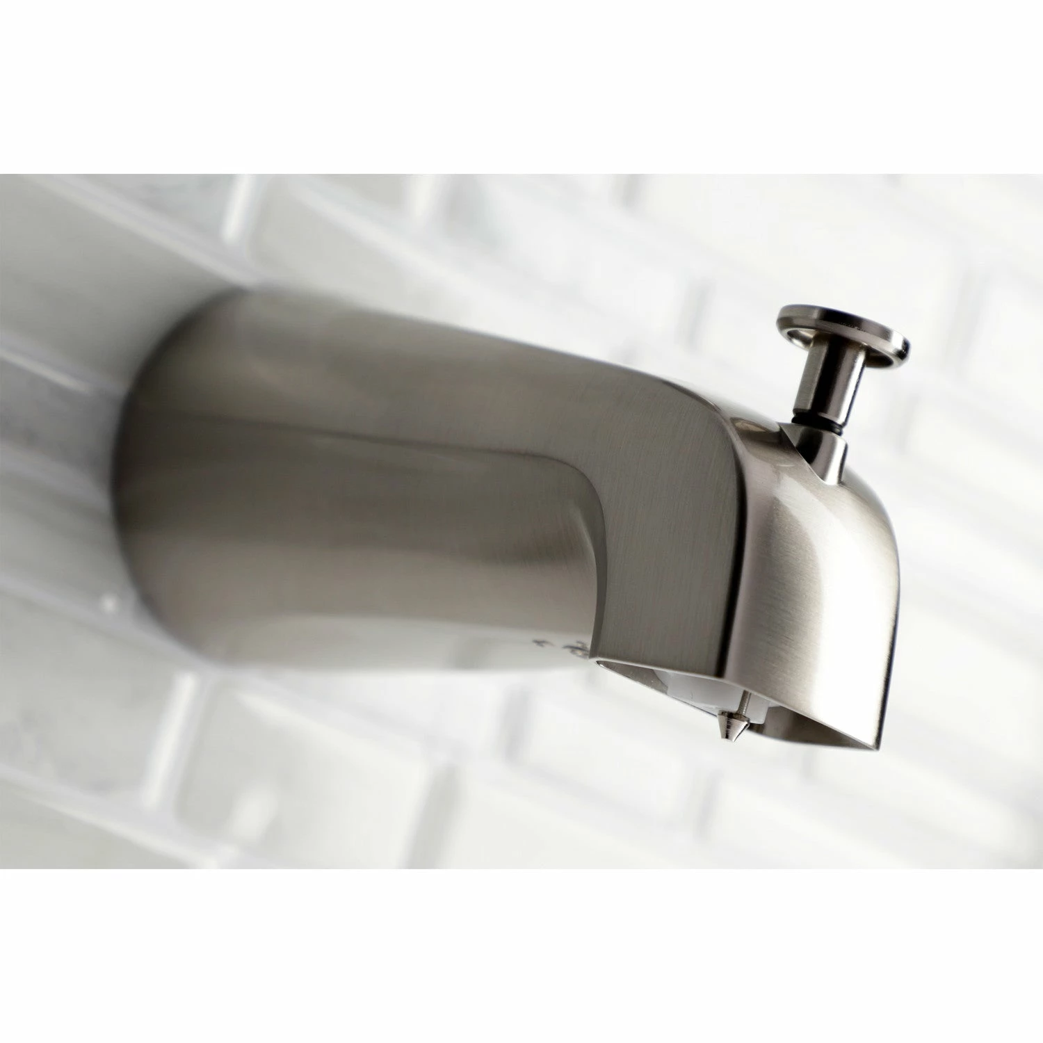 Shower Scape K188A8 5-1/4 Inch Diverter Tub Spout, Brushed Nickel - Image 2