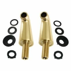 KSEL267PB Brass Deck Mount Tub Faucet Riser (KS267PB), Polished Brass