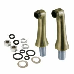 KSEL268AB Brass Deck Mount Tub Faucet Riser (KS268AB), Antique Brass