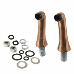 KSEL268AC Brass Deck Mount Tub Faucet Riser (KS268AC), Antique Copper