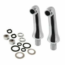 KSEL268C Brass Deck Mount Tub Faucet Riser (KS268C), Polished Chrome