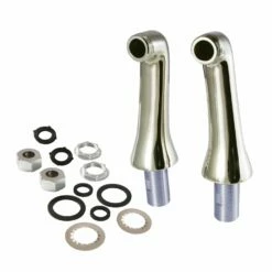 Vintage KSEL268PN Brass Deck Mount Tub Faucet Riser (KS268PN), Polished Nickel