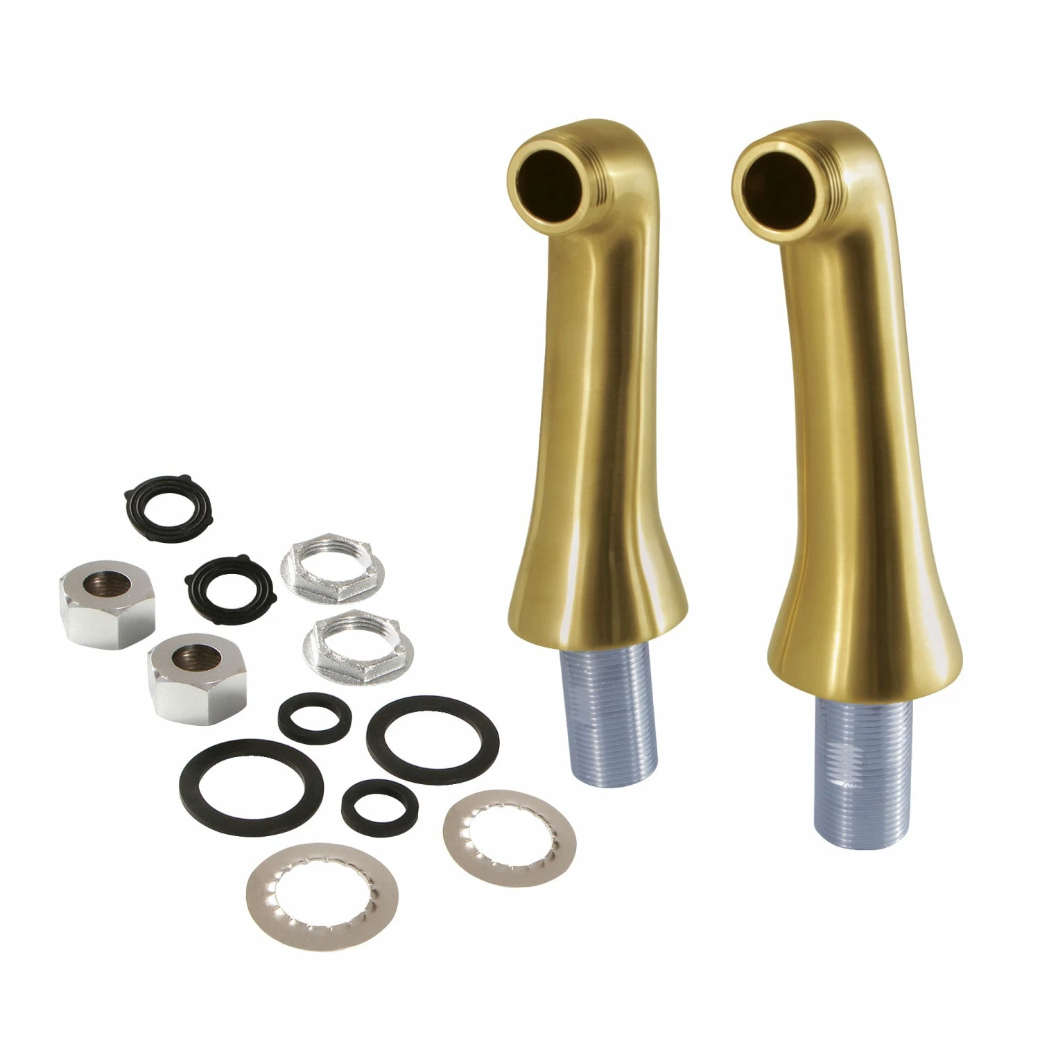 Vintage KSEL268SB Brass Deck Mount Tub Faucet Riser (KS268SB), Brushed Brass