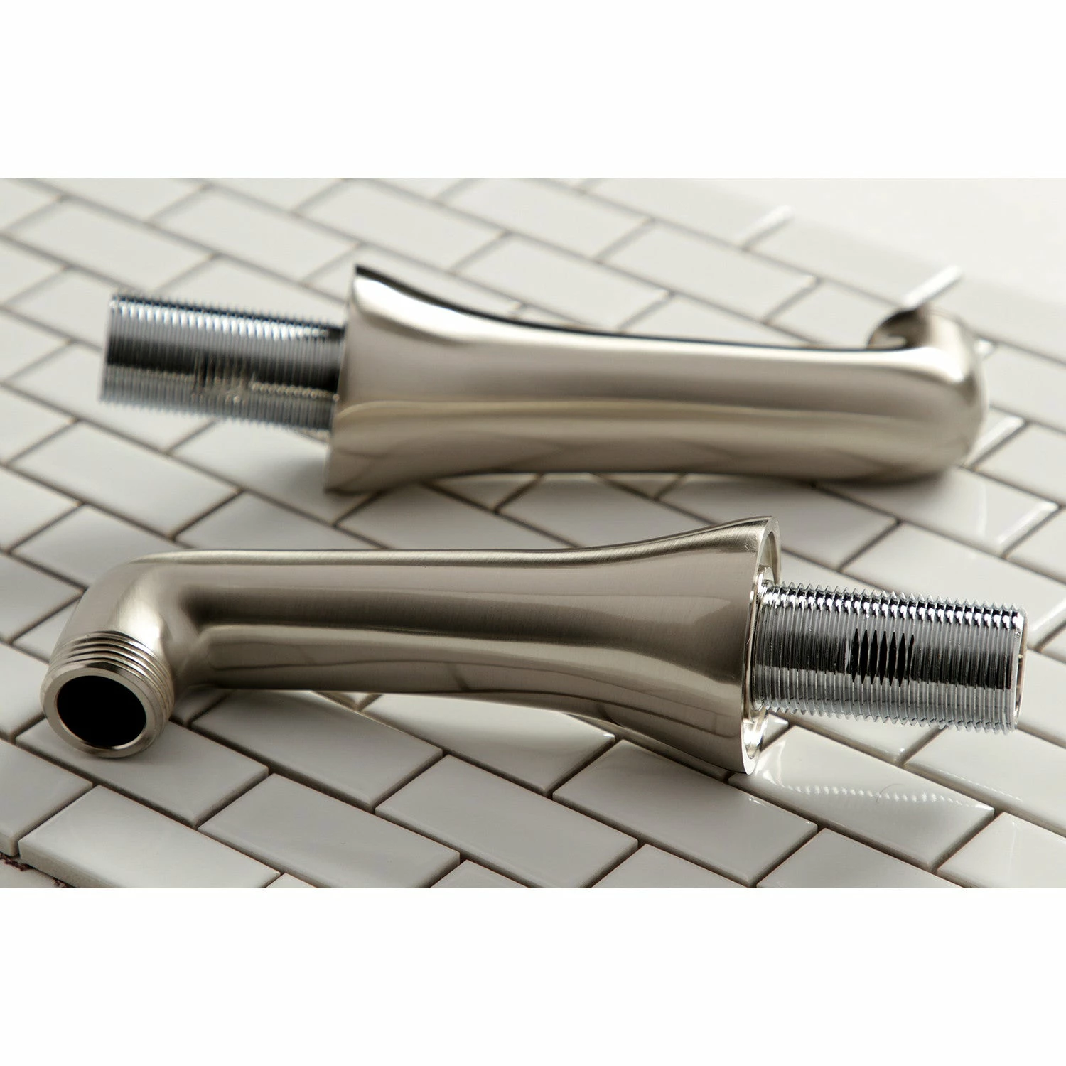 KSEL268SN Brass Deck Mount Tub Faucet Riser (KS268SN), Brushed Nickel - Image 2