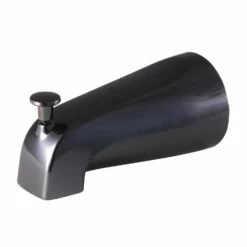 Shower Scape N188A0 5-1/4 Inch Diverter Tub Spout, Black Stainless Steel