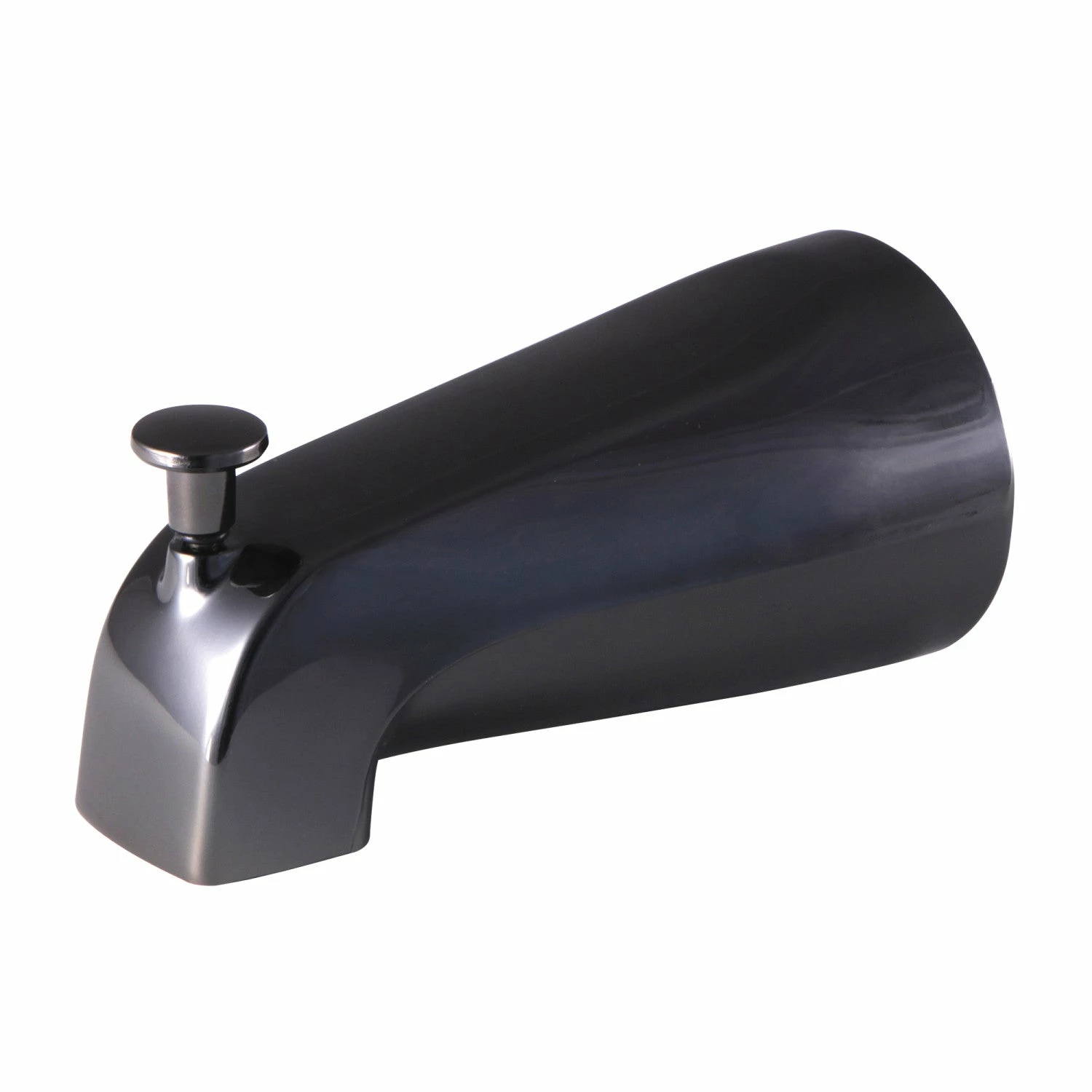 Shower Scape N188A0 5-1/4 Inch Diverter Tub Spout, Black Stainless Steel