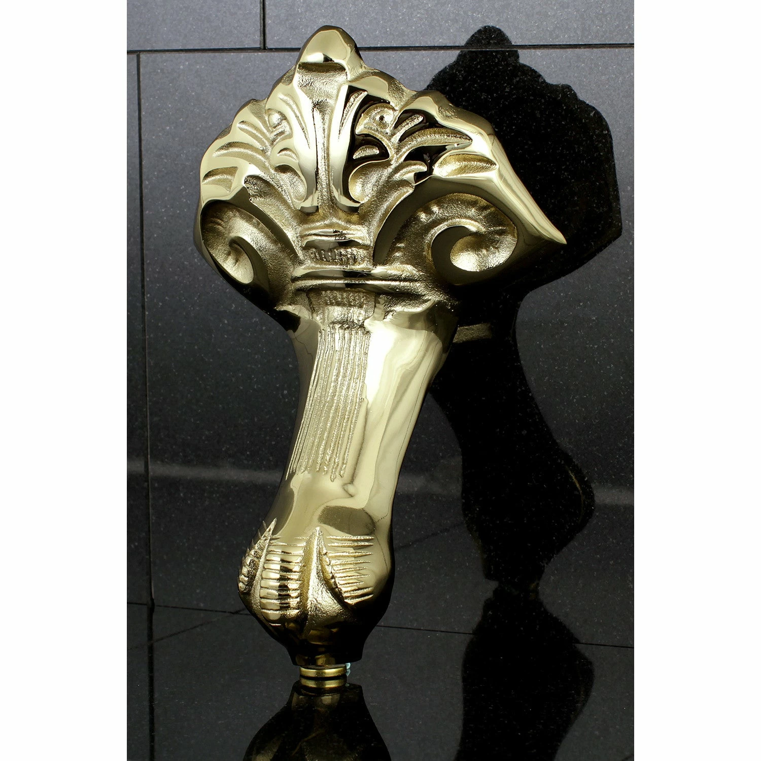 Aqua Eden NHVCTZB2 4-Piece (Set) Bourbon Brass Tub Feet, Polished Brass - Image 2