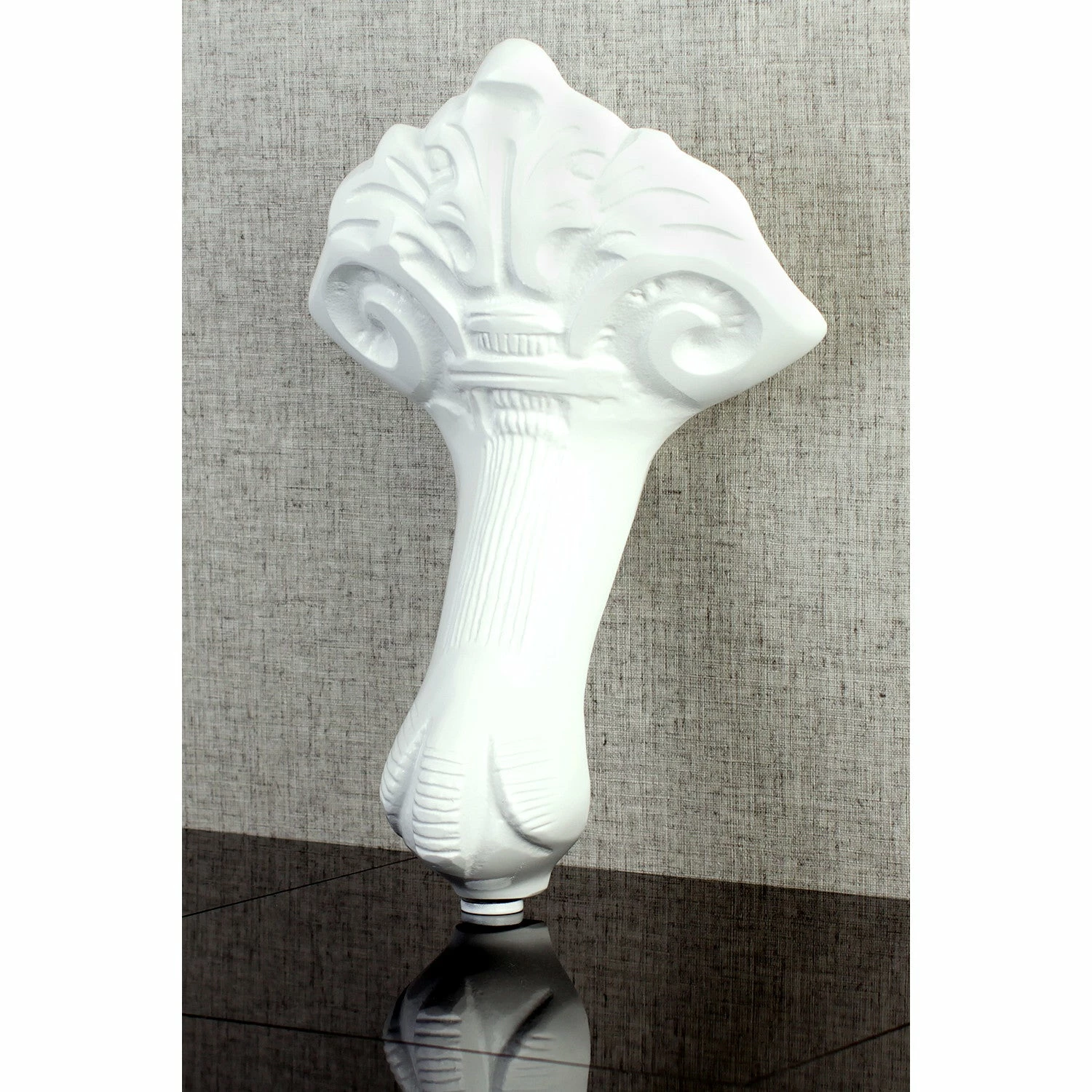 Aqua Eden NHVCTZBW 4-Piece (Set) Bourbon Brass Tub Feet, White - Image 2