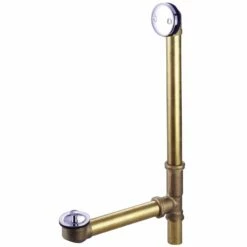 Made To Match PDLL3161 21-Inch Brass Lift And Turn Tub Waste And Overflow, Polished Chrome