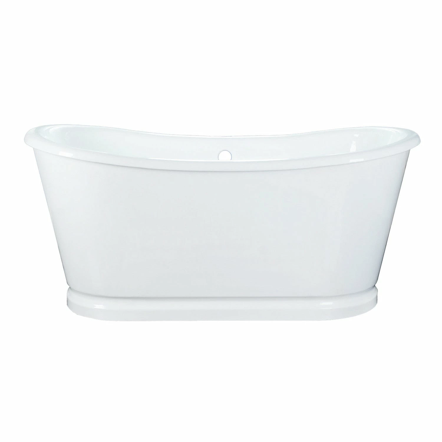 Aqua Eden VCTDS662829 66-Inch Double Slipper Cast Iron SkirtedĀ Pedestal Tub, White - Image 5