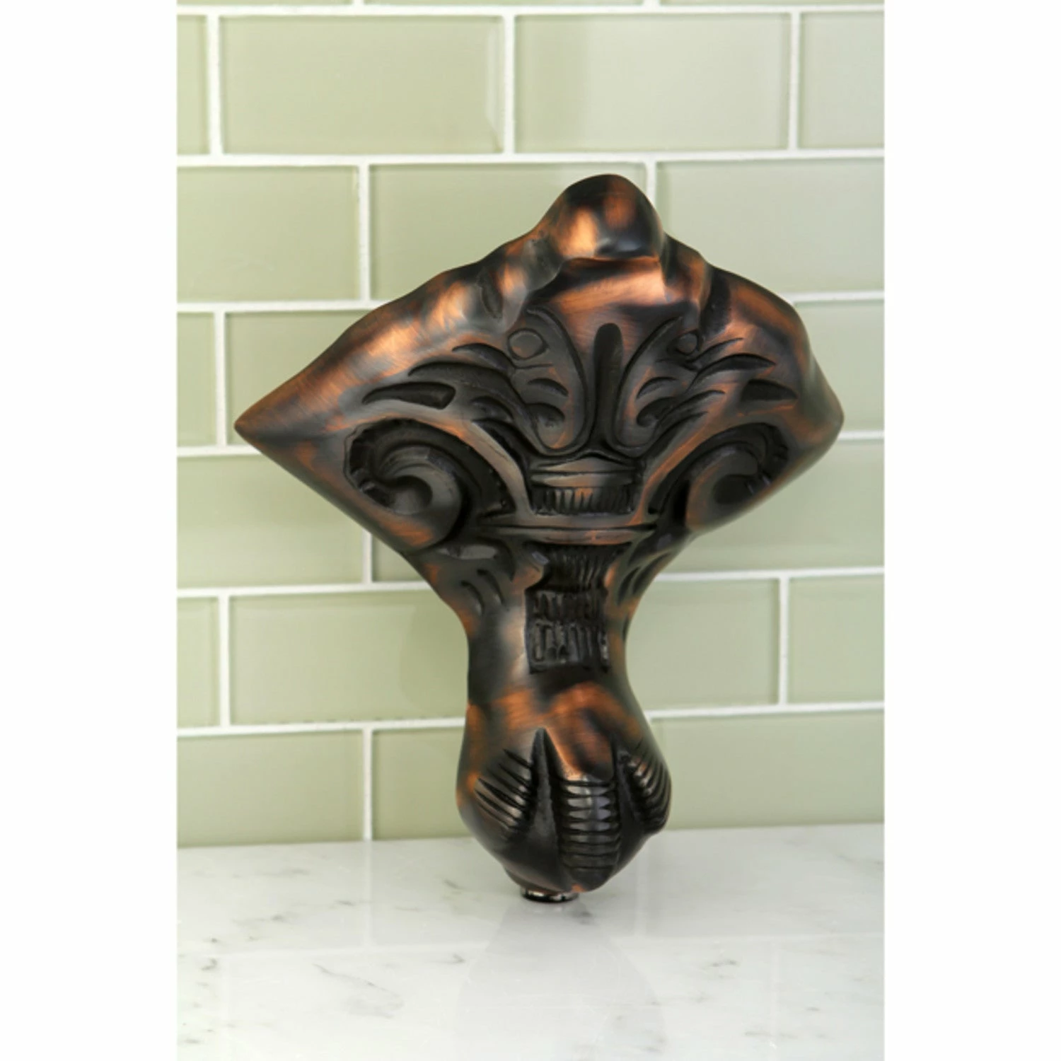 Aqua Eden VCTNB5 4-Piece (Set) Bourbon Cast Iron Tub Feet, Oil Rubbed Bronze - Image 3