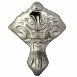 Aqua Eden VCTNB8 4-Piece (Set) Bourbon Cast Iron Tub Feet, Brushed Nickel