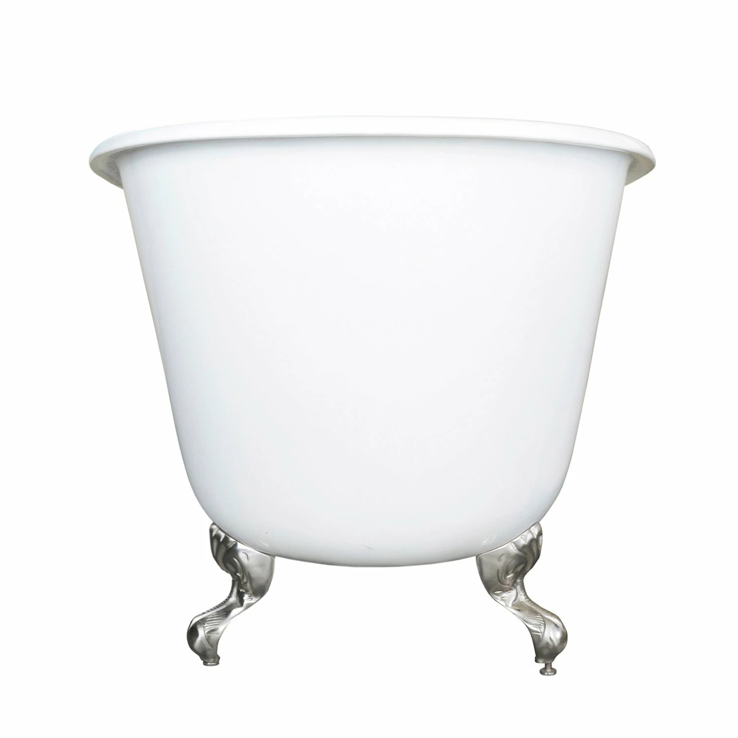 Onamia VCTND5728NT1 57-Inch Cast Iron Single Slipper Clawfoot Tub (No Faucet Drillings), White/Polished Chrome - Image 4