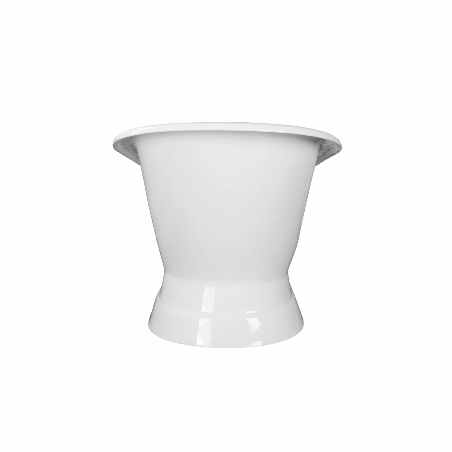 Aqua Eden VCTND673128 67-Inch Cast Iron Single Slipper Pedestal Tub (No Faucet Drillings), White - Image 3