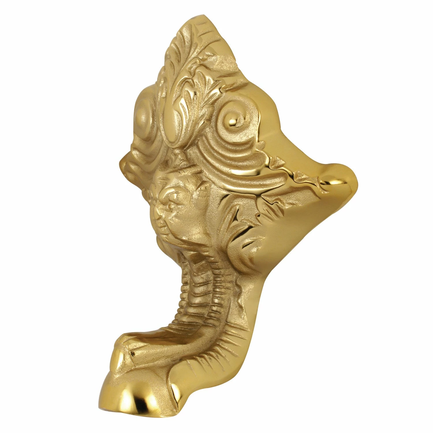 Aqua Eden VCTNL2 4-Piece (Set) Lion Cast Iron Tub Feet, Polished Brass