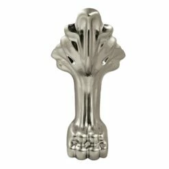 Aqua Eden VFMCWA8 4-Piece (Set) Aluminum Tub Feet, Brushed Nickel