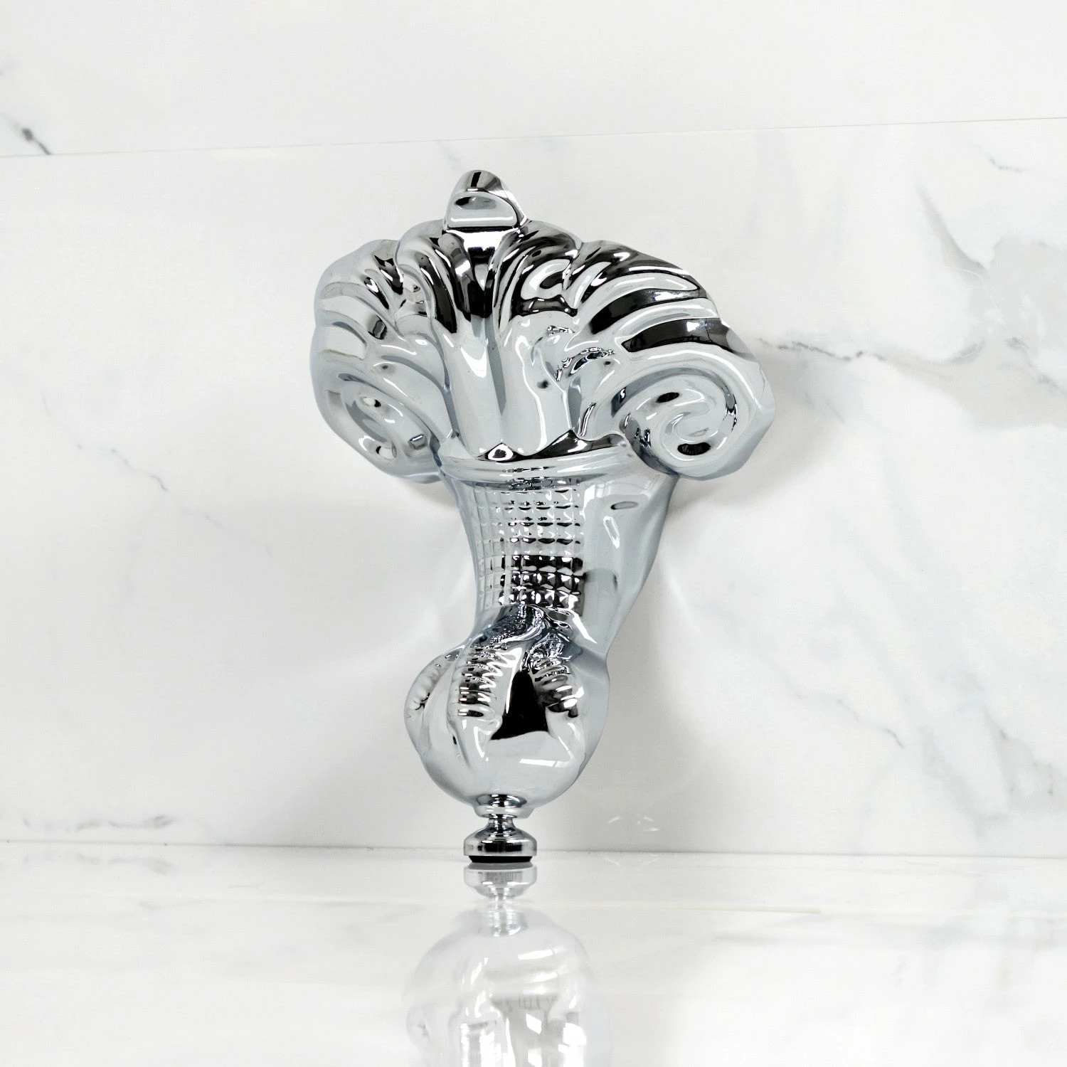 Aqua Eden VFMHJN1 4-Piece (Set) Aluminum Tub Feet, Polished Chrome - Image 2