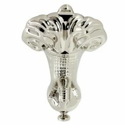 Aqua Eden VFMHJN6 4-Piece (Set) Aluminum Tub Feet, Polished Nickel