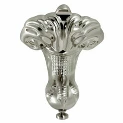 Aqua Eden VFMHJN8 4-Piece (Set) Aluminum Tub Feet, Brushed Nickel