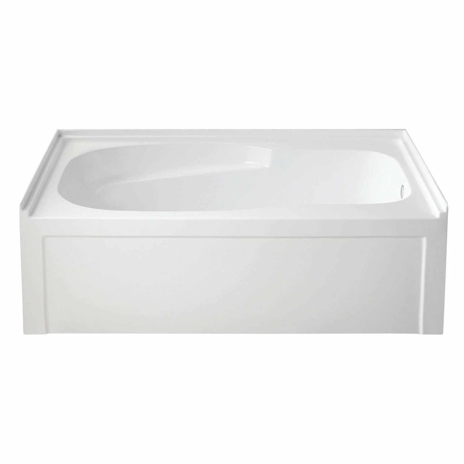 Oriel VTAM6031R21A 60-Inch Anti-Skid Acrylic Alcove Tub With Right Hand Drain Hole, White - Image 2