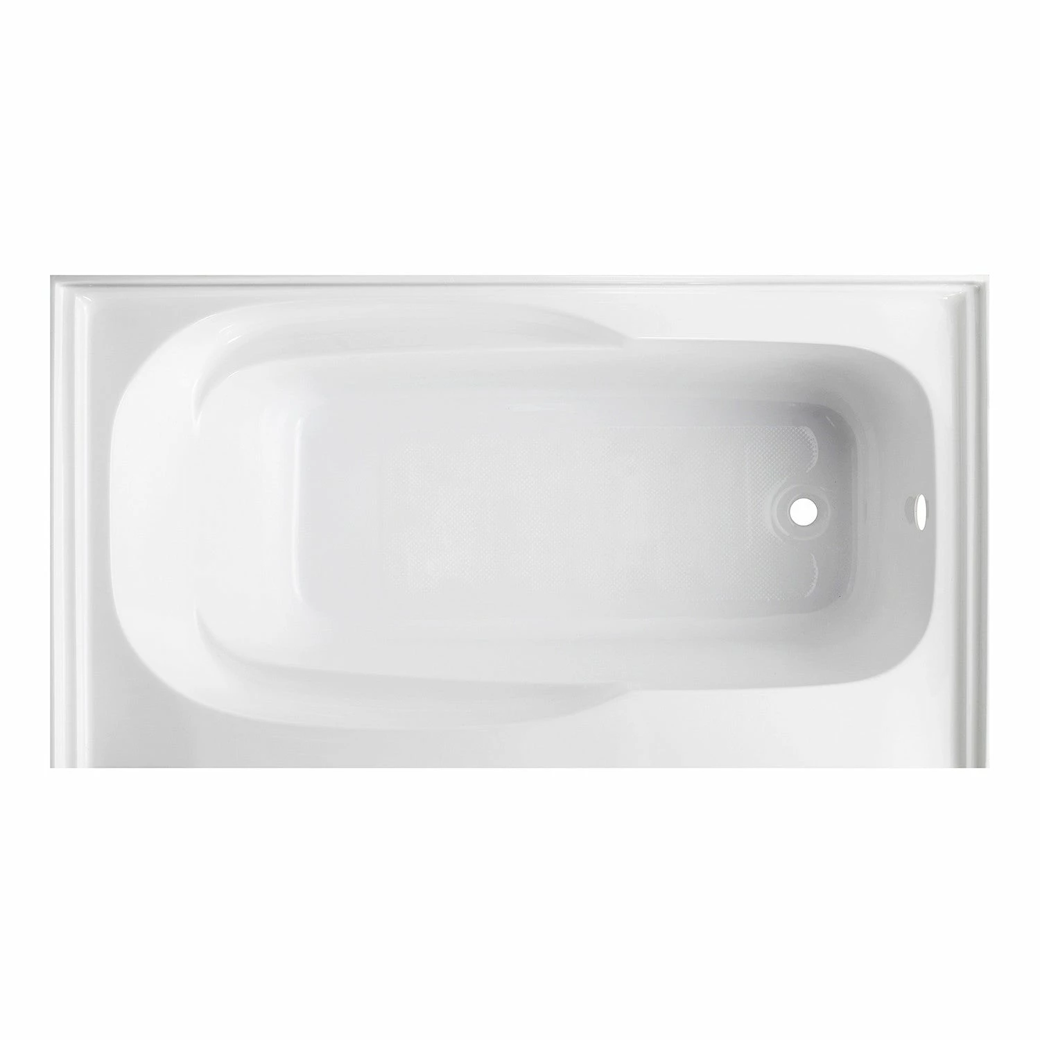 Oriel VTAM6031R21B 60-Inch Anti-Skid Acrylic Alcove Tub With Right Hand Drain Hole, White - Image 3