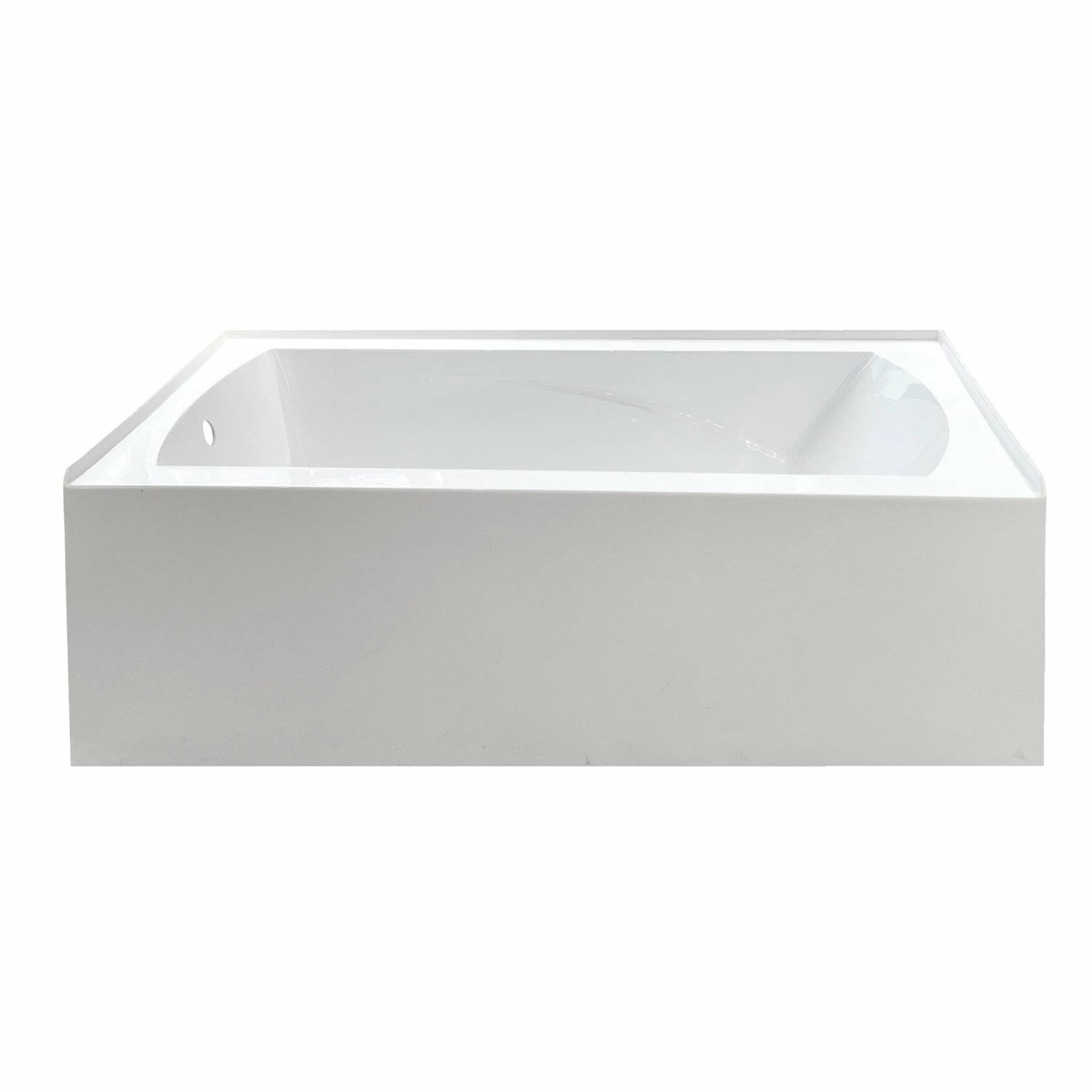 Oriel VTAM6032L21 60-Inch Acrylic Alcove Tub With Left Hand Drain Hole, White - Image 2