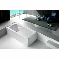 Oriel VTAM6032R21 60-Inch Acrylic Alcove Tub With Right Hand Drain Hole, White