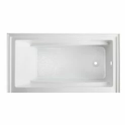 Oriel VTAM6032R22B 60-Inch Anti-Skid Acrylic Alcove Tub With Right Hand Drain Hole, White