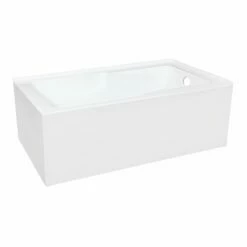 Aqua Eden VTAM6032R22S 60-Inch Acrylic Alcove Tub With Right Hand Drain Hole, White