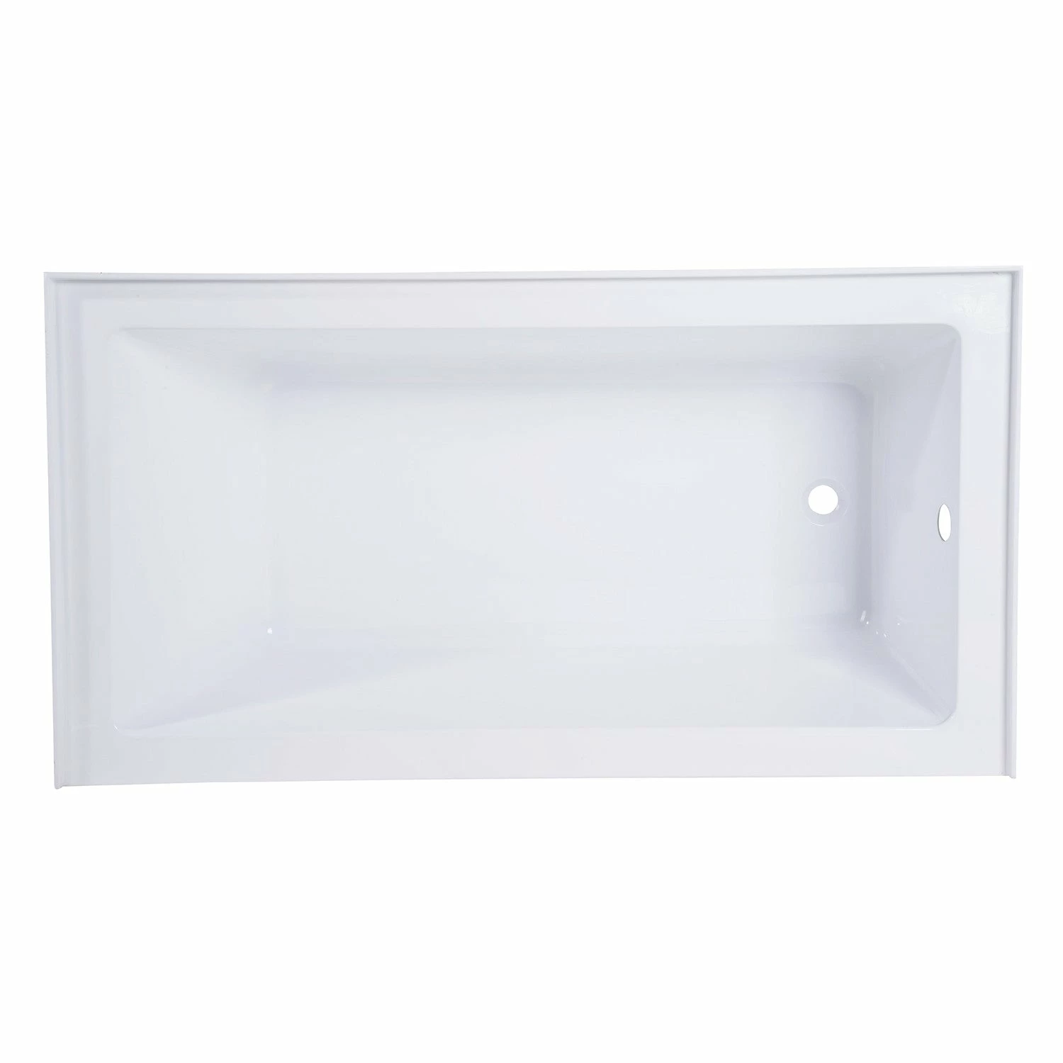 Aqua Eden VTAP543022R 54-Inch Acrylic Alcove Tub With Right Hand Drain Hole, White