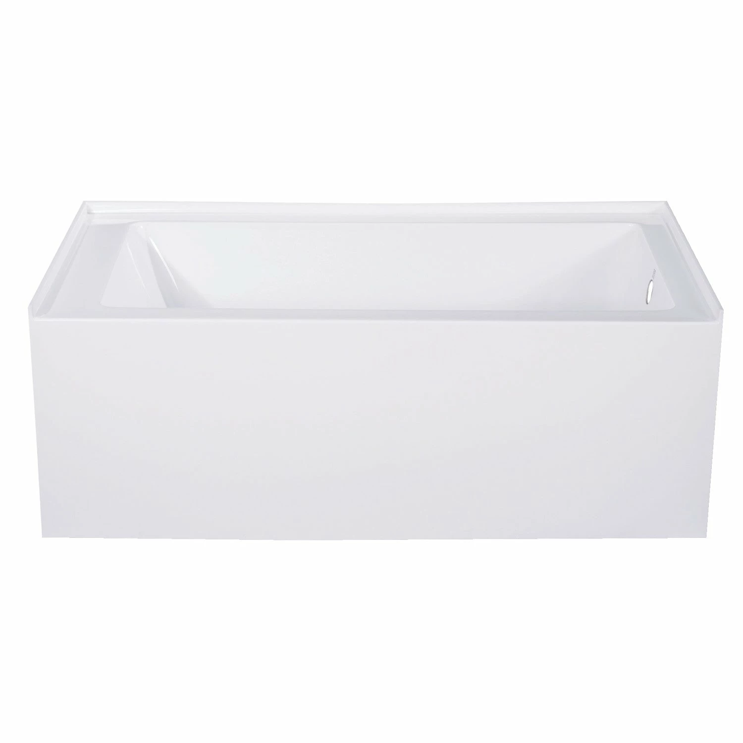 Aqua Eden VTAP543022R 54-Inch Acrylic Alcove Tub With Right Hand Drain Hole, White - Image 2