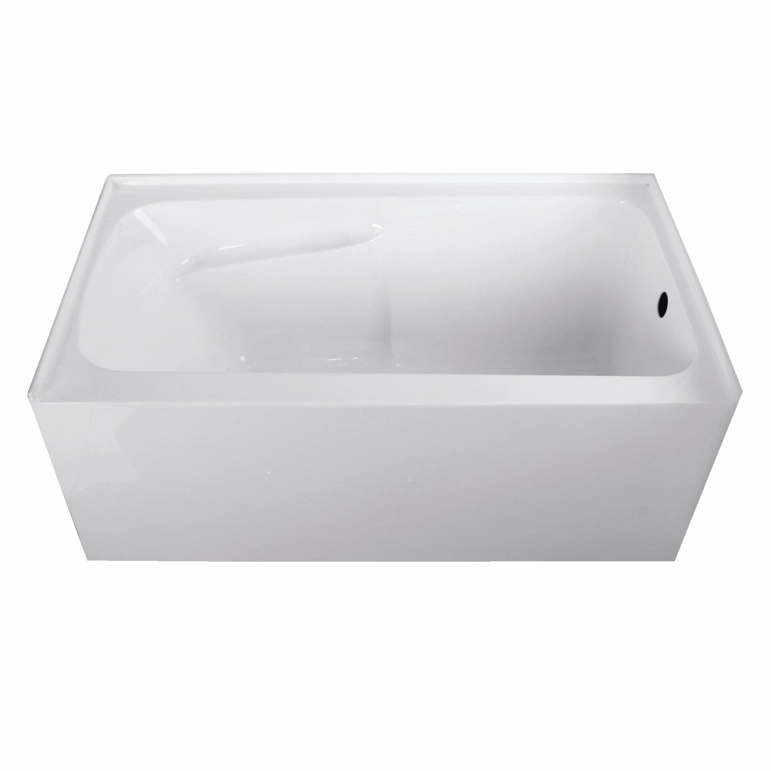 Aqua Eden VTAP543023R 54-Inch Acrylic Alcove Tub With Arm Rest And Right Hand Drain Hole, White - Image 3