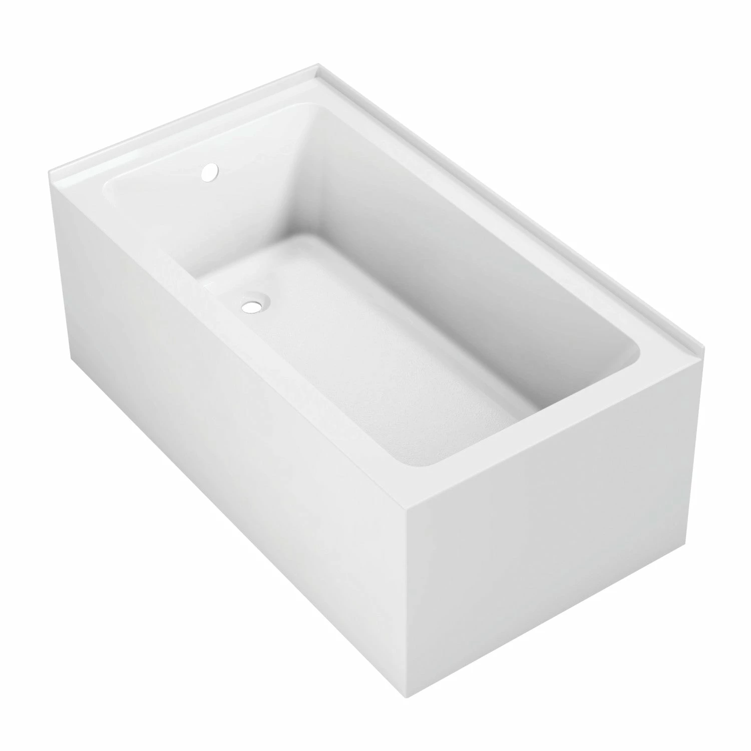 Aqua Eden VTAP5430L22TS 54-Inch Acrylic Alcove Tub With Left Hand Drain Hole, White - Image 3