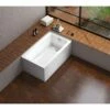 Aqua Eden VTAP5430R22TS 54-Inch Acrylic Alcove Tub With Right Hand Drain Hole, White