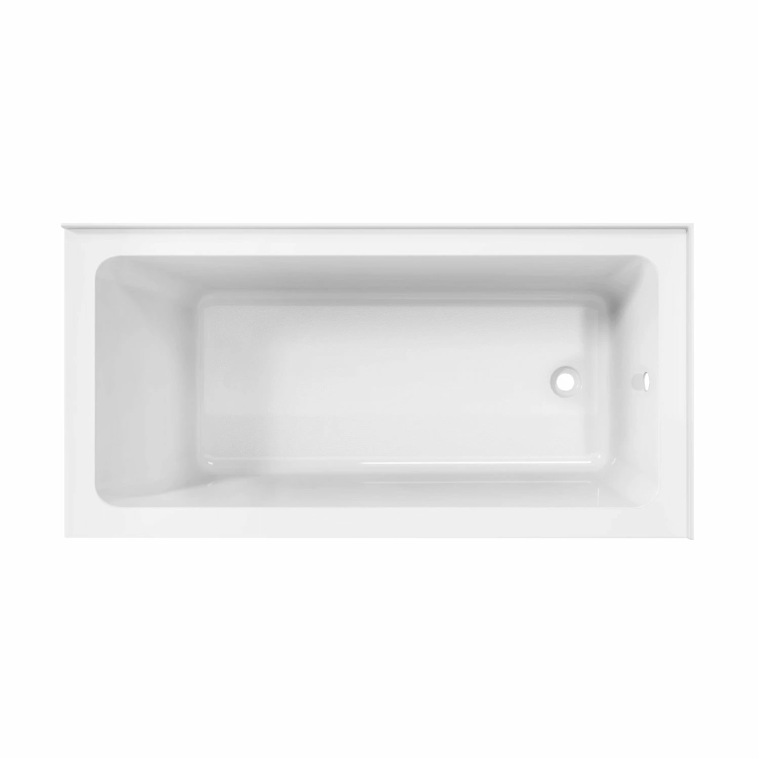 Aqua Eden VTAP6030R22TS 60-Inch Acrylic Alcove Tub With Right Hand Drain Hole, White - Image 5