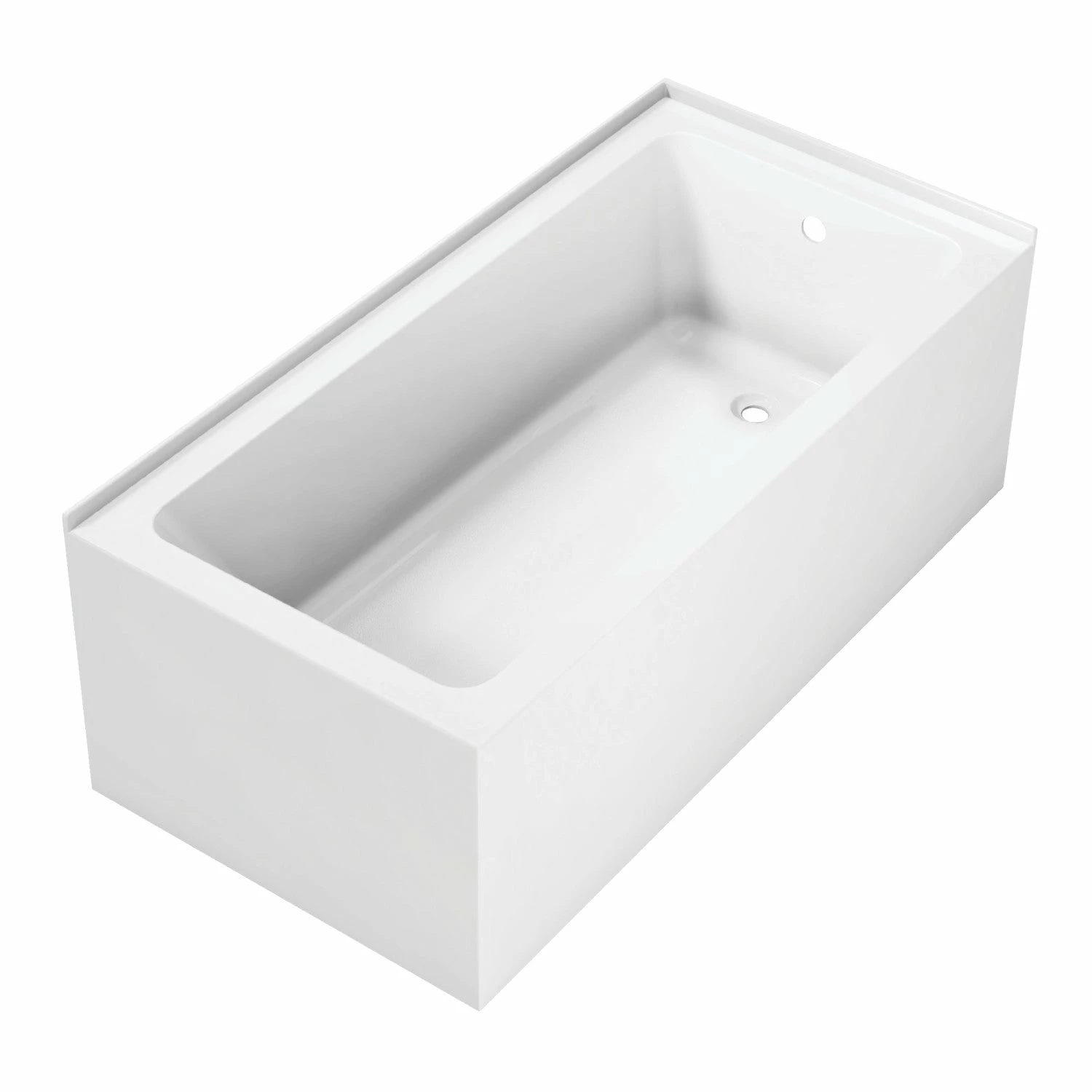 Aqua Eden VTAP6030R22TS 60-Inch Acrylic Alcove Tub With Right Hand Drain Hole, White - Image 3