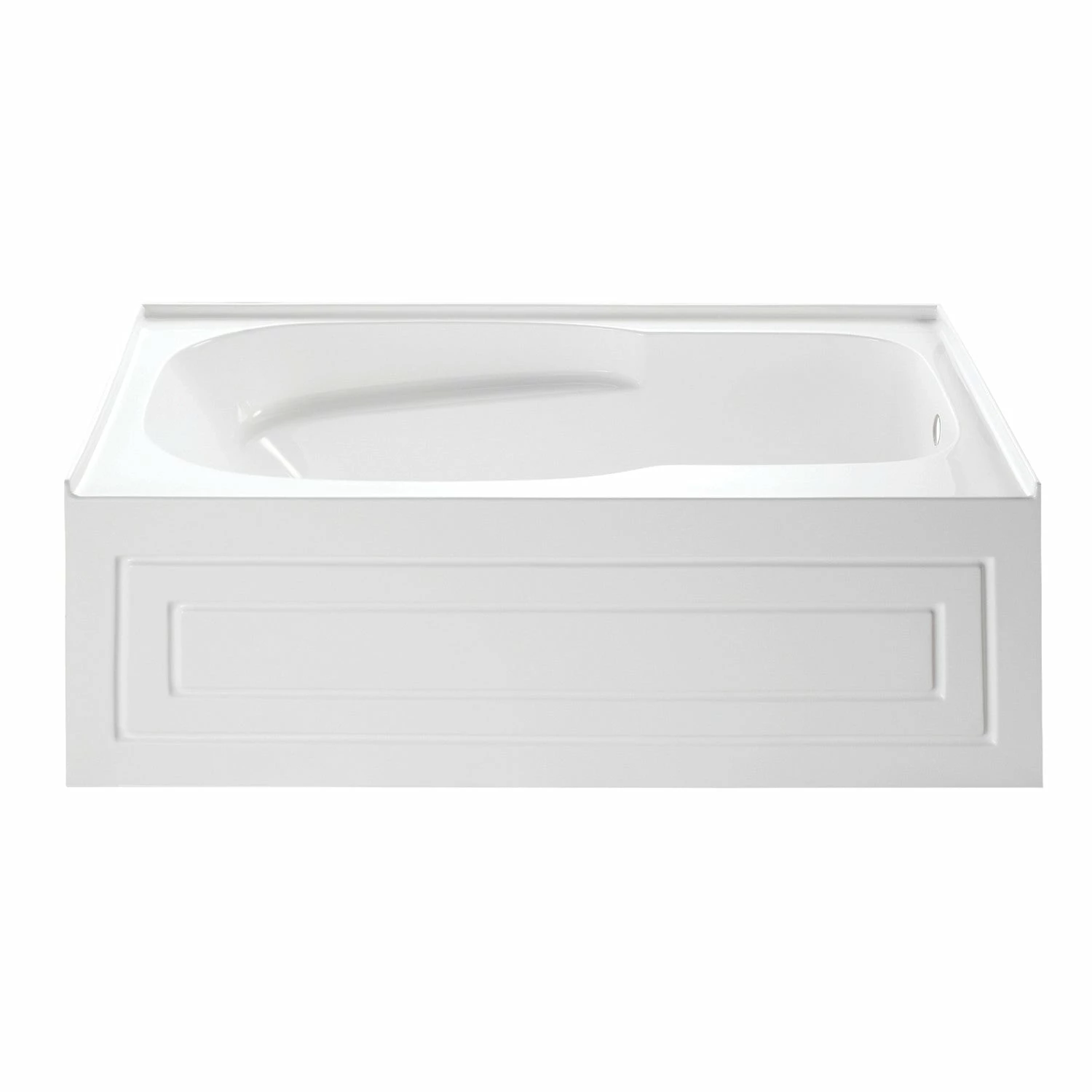 Oriel VTAP6031R21C 60-Inch Anti-Skid Acrylic Alcove Tub With Right Hand Drain Hole, White - Image 2
