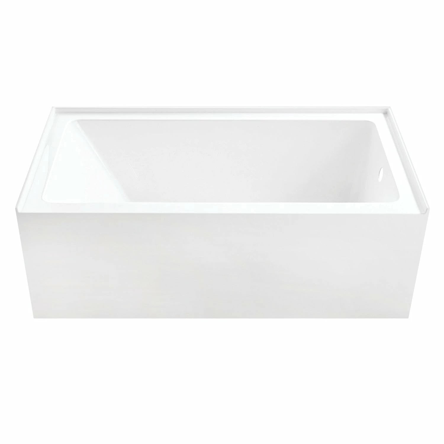 Aqua Eden VTAP6031R22T 60-Inch Anti-Skid Acrylic Alcove Tub With Right Hand Drain Hole, Glossy White