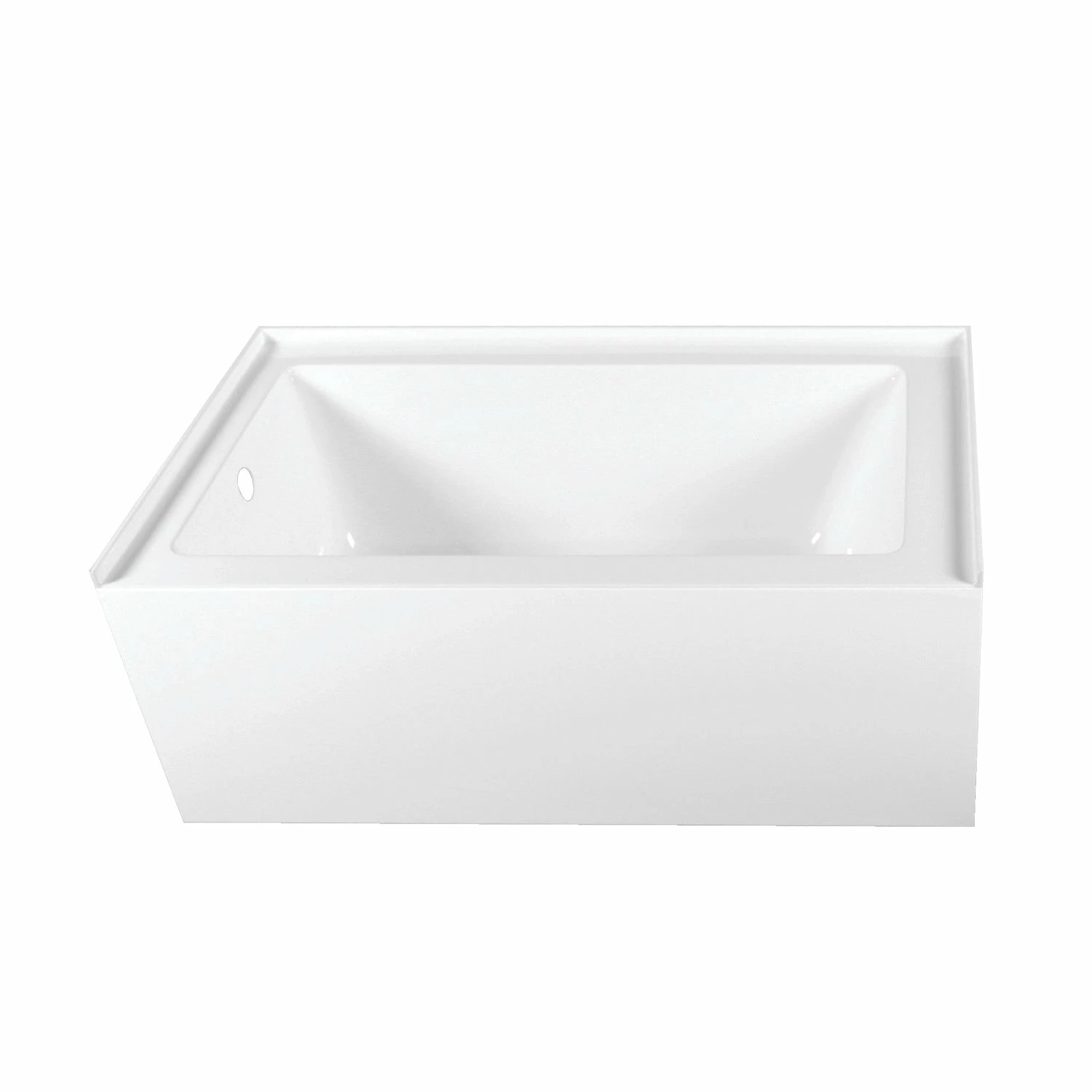 Aqua Eden VTAP603222L 60-Inch Acrylic Alcove Tub With Left Hand Drain Hole, White - Image 4
