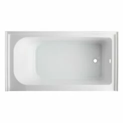 Oriel VTAP6032R21A 60-Inch Anti-Skid Acrylic Alcove Tub With Right Hand Drain Hole, White