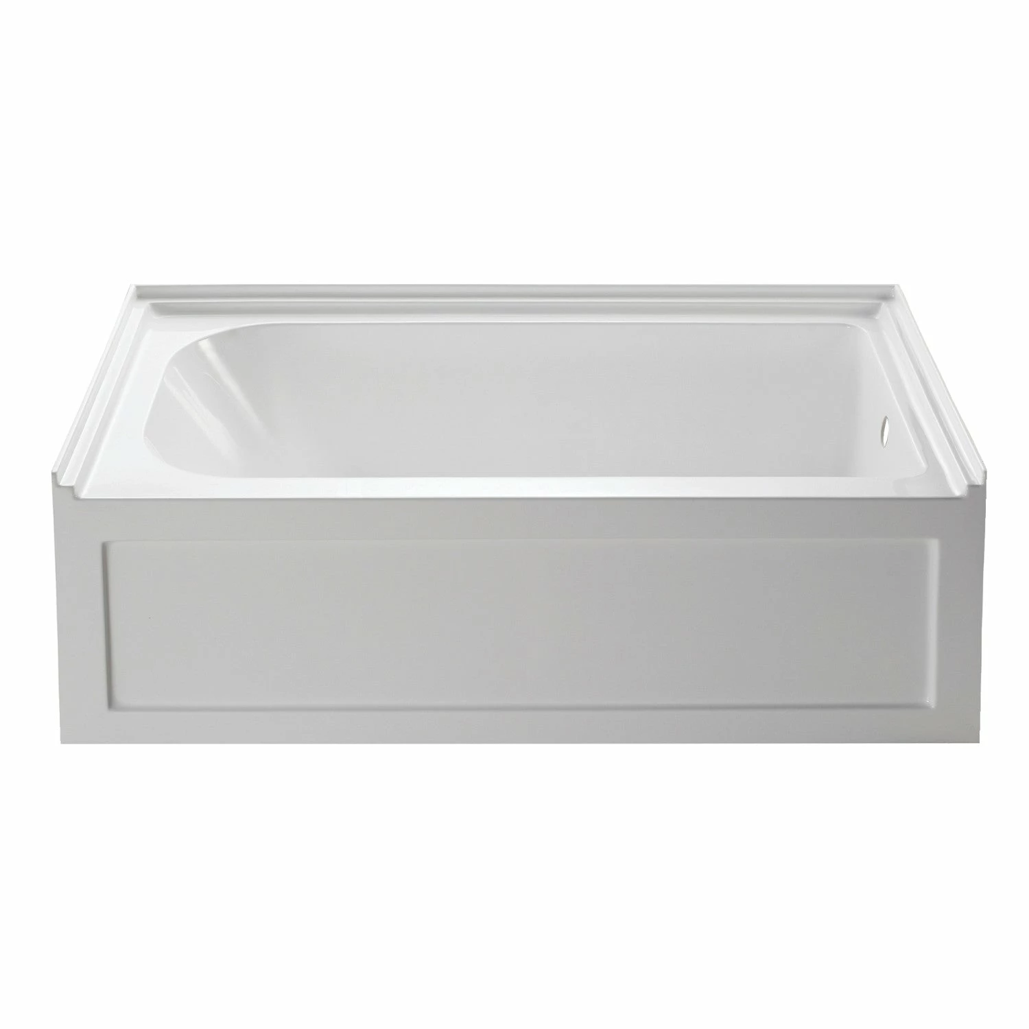 Oriel VTAP6032R21A 60-Inch Anti-Skid Acrylic Alcove Tub With Right Hand Drain Hole, White - Image 2